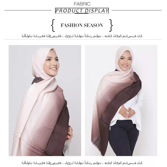 MOBASA OFFICIAL PASHMINA JUMBO KATUN RAWIS PREMIUM ZIRA COLLECTION [D-RAINBOW]