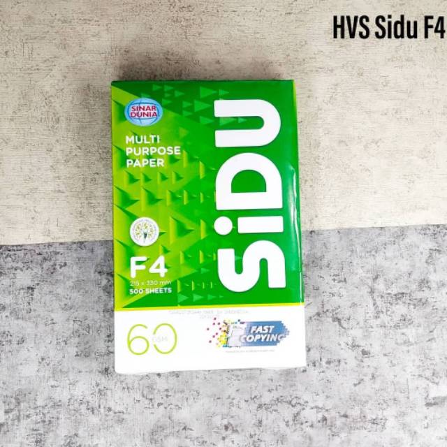 Kertas Hvs Sidu F4 60 Gram