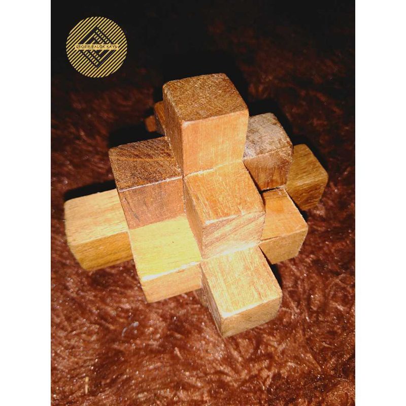Jual Rubik Kayu/Puzzle Bongkar pasang SUSUN CANDI/SUSUN JOGLO 9