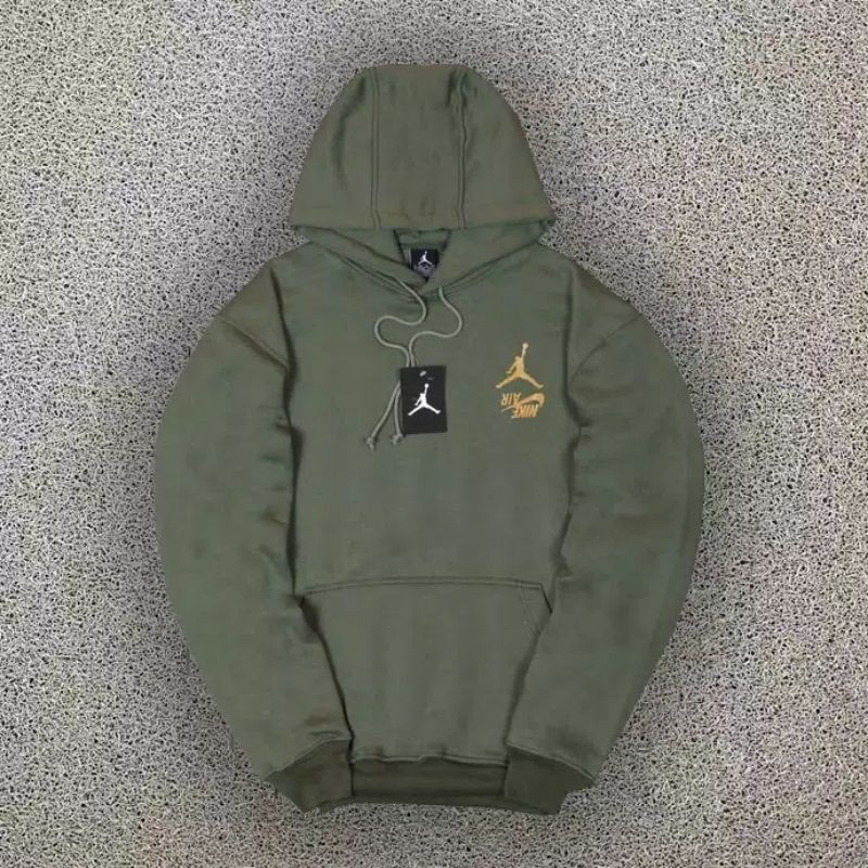 HOODIE NIKE AIR JORDAN X TRAVIS SCOTT CACTUS JACK GREEN AUTHENTIC ORIGINAL