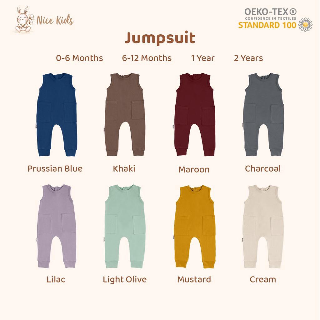 Nicekids - Jumpsuit Oversized / Jumper Bayi 0-4 Tahun