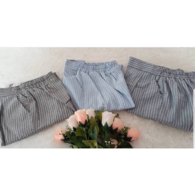 CELANA SALUR KATUN / BAGGY STRIPE PREMIUM / GESYA PANTS | 1 KG MUAT 5 PCS