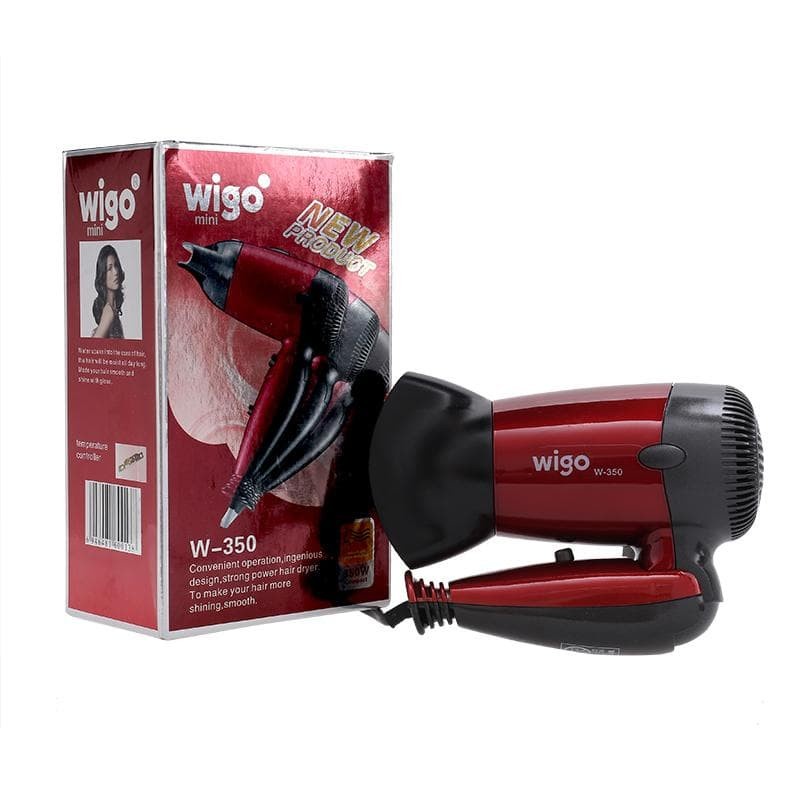 Hairdryer Lipat Pengering Rambut Wigo W-350 Foldable Travel Hair Dryer Mini