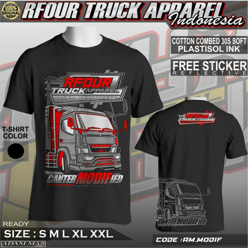 KAOS TRUCK MANIA // AKTOR PANTURA // KAOS T SHIRT PRIA