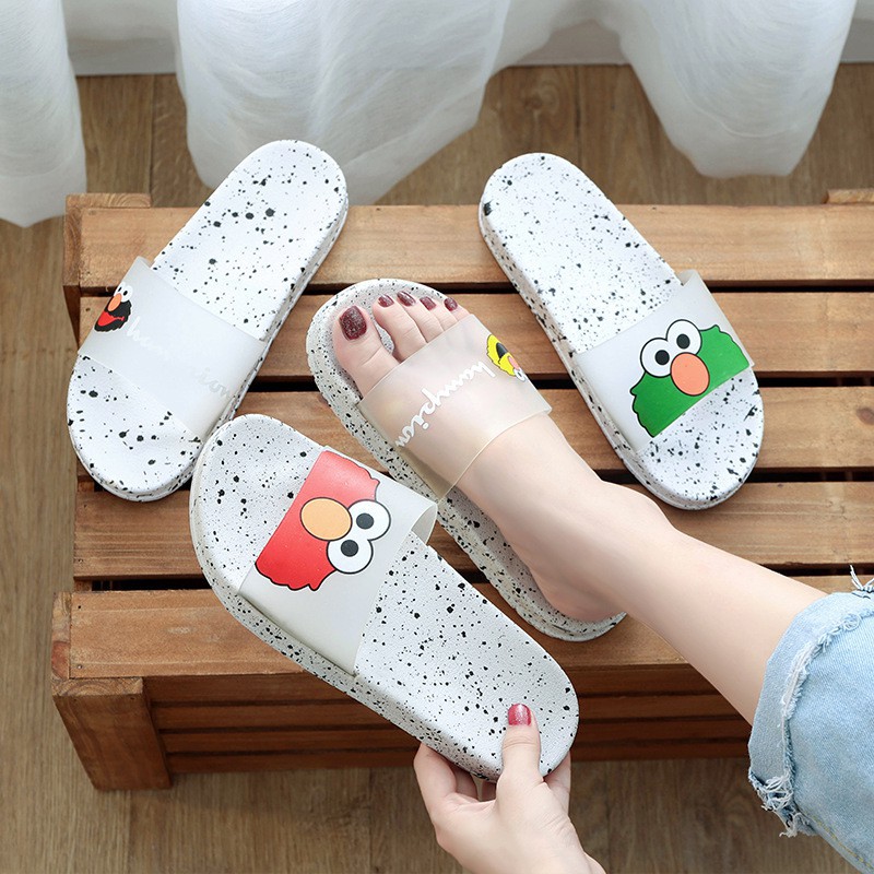  ELMO  PUTIH TEBAL Sandal  Selop Karakter Shopee Indonesia