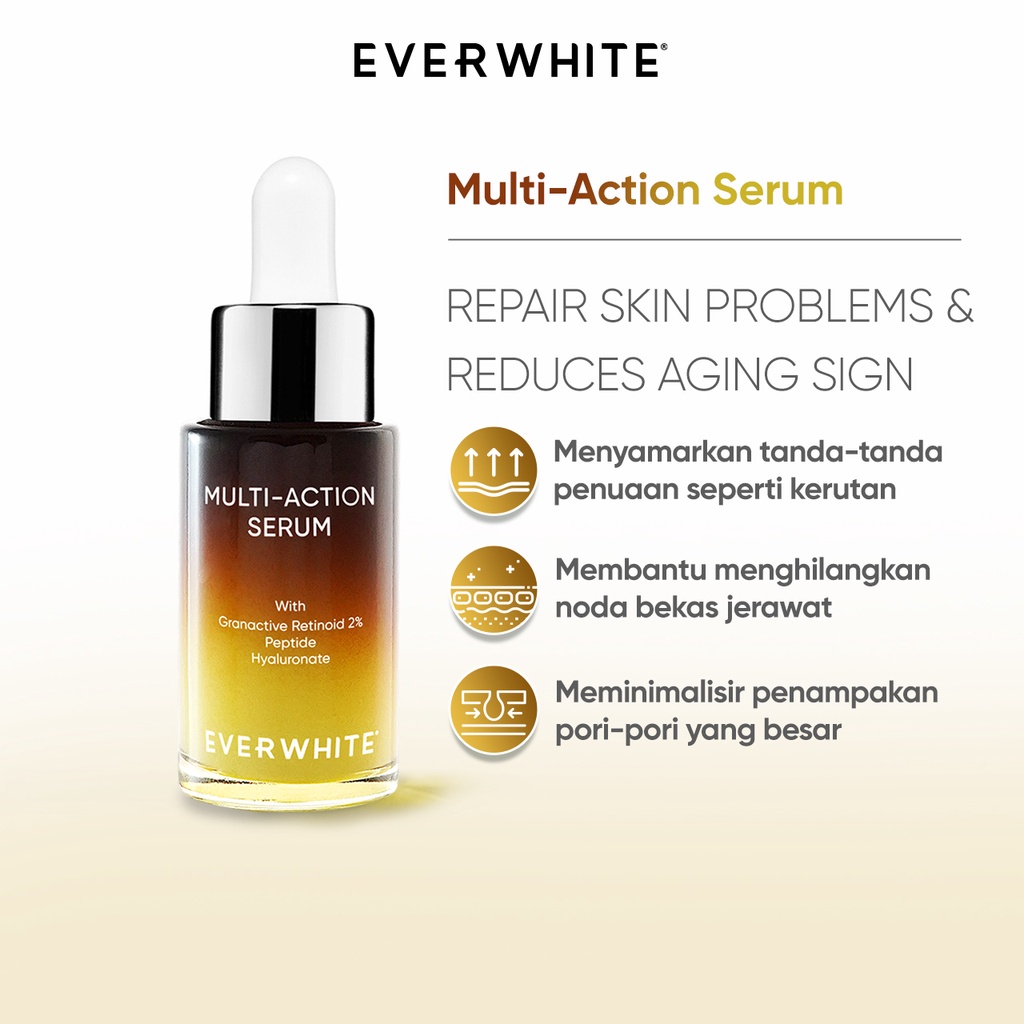 Jual Everwhite Granactive Retinoid Multiaction Serum - All in One Skin  Problem 15ml | Shopee Indonesia