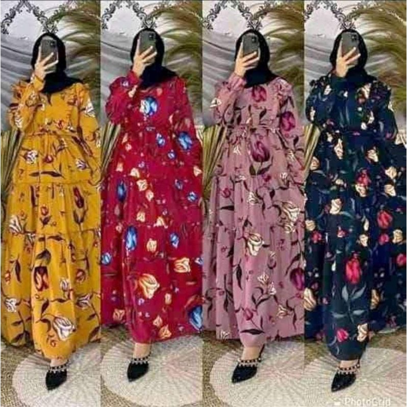 Gamis katun / Kajep murah / katun