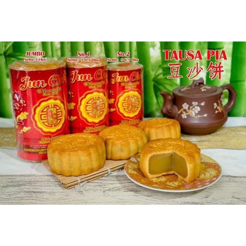 

TauSa Pia / Kue bulan isi kacang Hijau / Mooncake Asli Produk singkawang