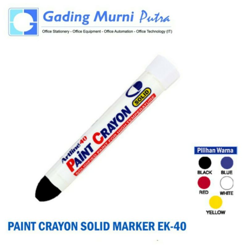 

Spidol Paint Crayon Artline Solid Marker EK-40