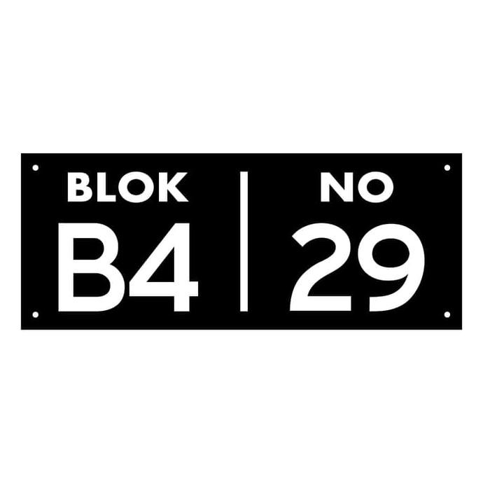 

Nomor Rumah Acrylic / Akrilik - 2 Baris 30cm x 12cm TERMURAH