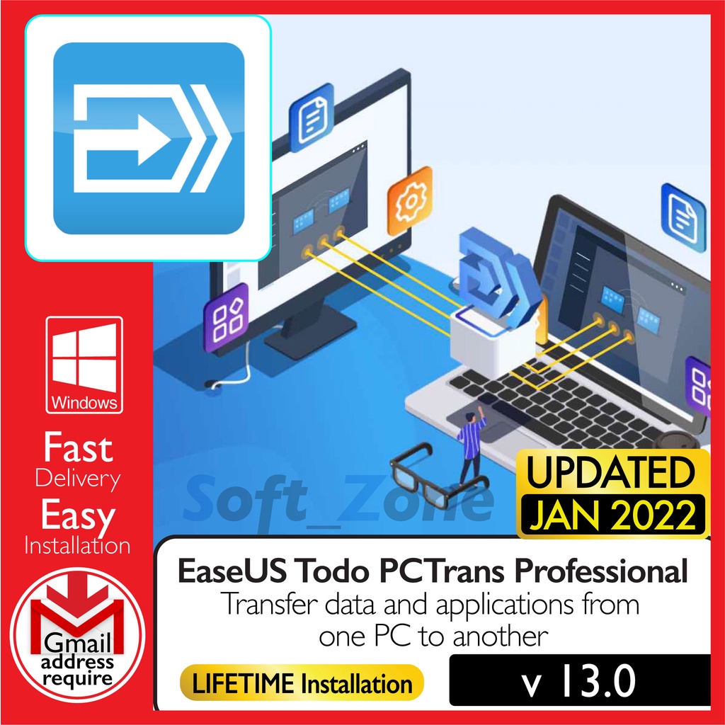 

EsUS Td PCTrns 13.0 Prfssnl - Trnsfr Dt & Apps frm On PC t Anthr [WINDOWS x64] - Dgtl Dwnld