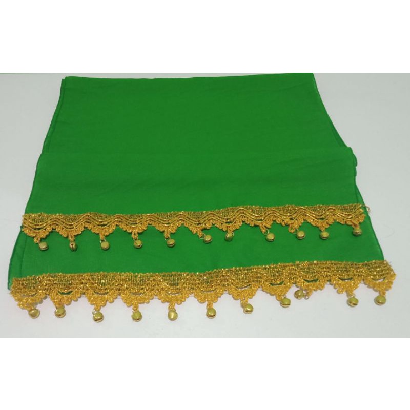 Sampur Tari / Selendang Tari Renda Lonceng-Hijau