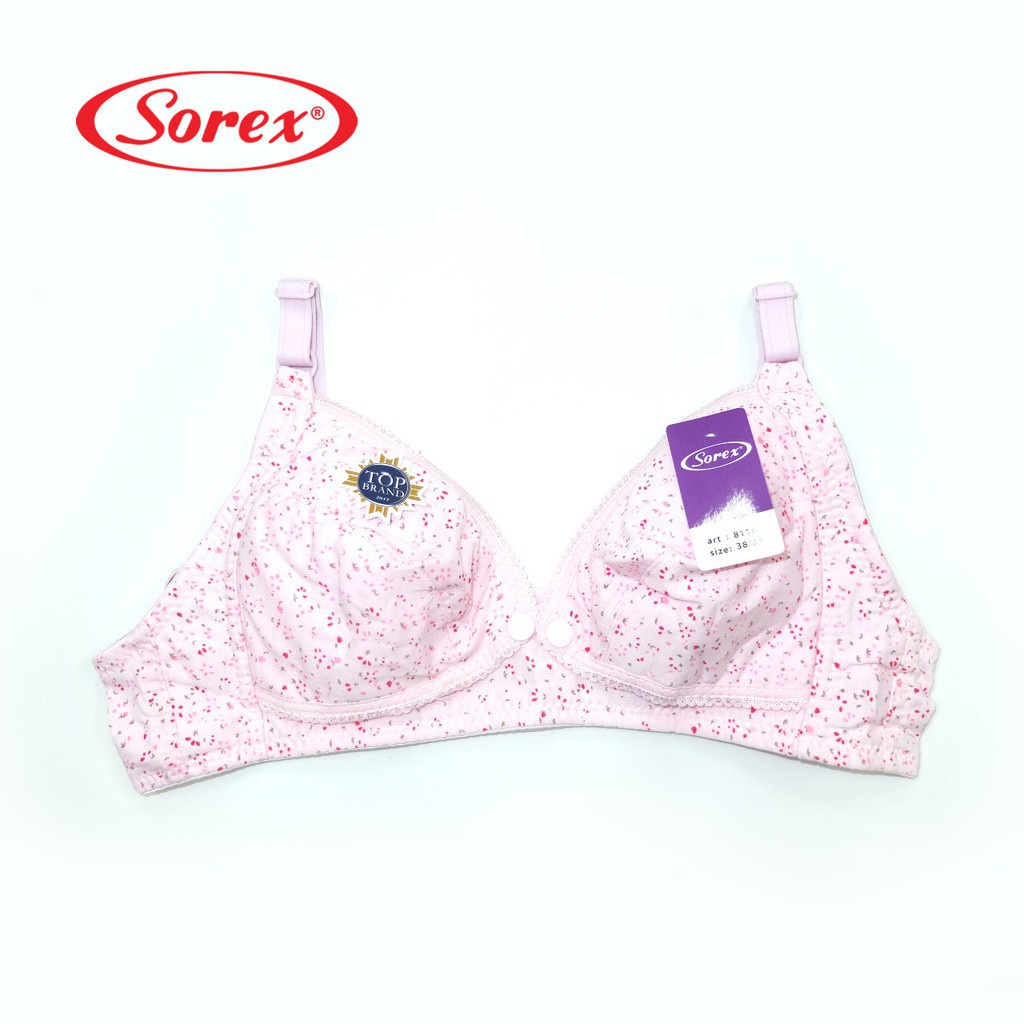 Bra Sorex 8110 BH Wanita Menyusui Busa Tanpa Kawat Kancing Depan