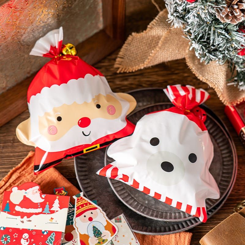 PLASTIK COOKIES/ PERMEN NATAL 3D UNYU KEMASAN CHRISTMAS LUCU PC-N01