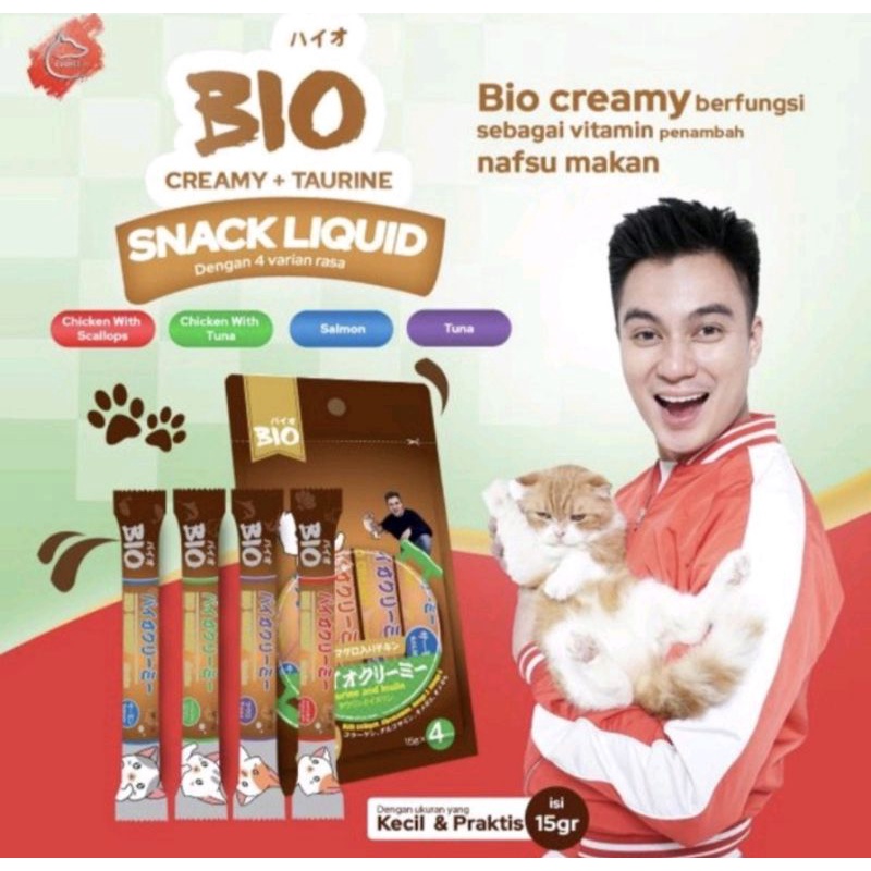 Bio Creamy Snack kucing 15gr