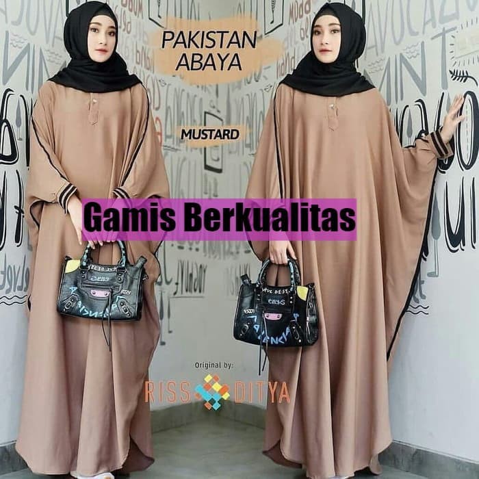 Baju Gamis Wanita Muslim Pakistan Abaya Balotelly Murah Berkualitas