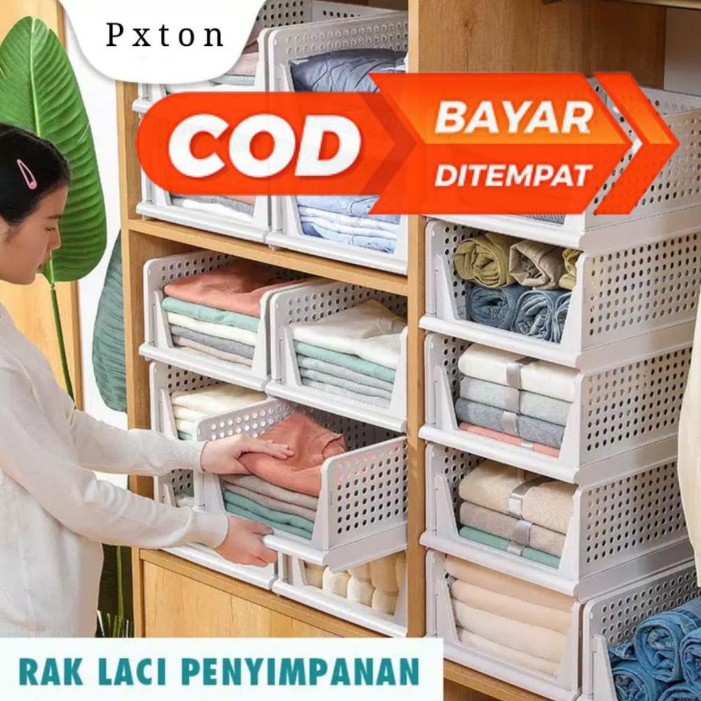 RAK LACI LIPAT / STORAGE BOX / LEMARI PAKAIAN / LEMARI / RAK KOSMETIK / RAK PAKAIAN SUSUN RAK BAJU T