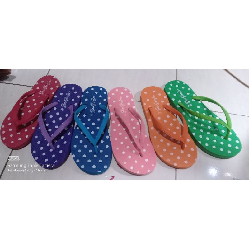 SANDAL JAPIT PREMIUM/SANDAL JAPIT SUN SWALLOW POLKADOT