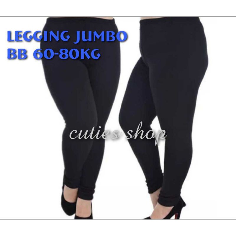 LEGGING jumbo bahan Jersey, BB 60-80kg