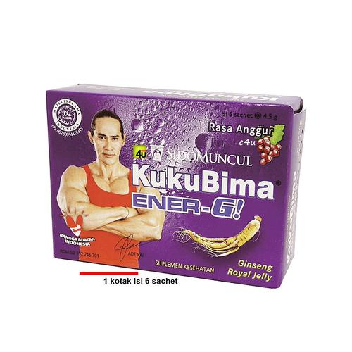 Kuku Bima Ener-G! Anggur Ginseng Royal Jelly [4.5 gr per sachet ] Sidomuncul