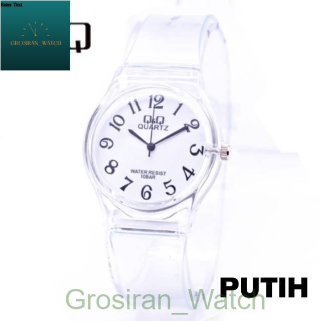 Jam Tangan Pria/Wanita Q&amp;Q Jelly Transparan -16 [G_W]