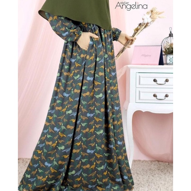 atelier angelina sarah dress peacock