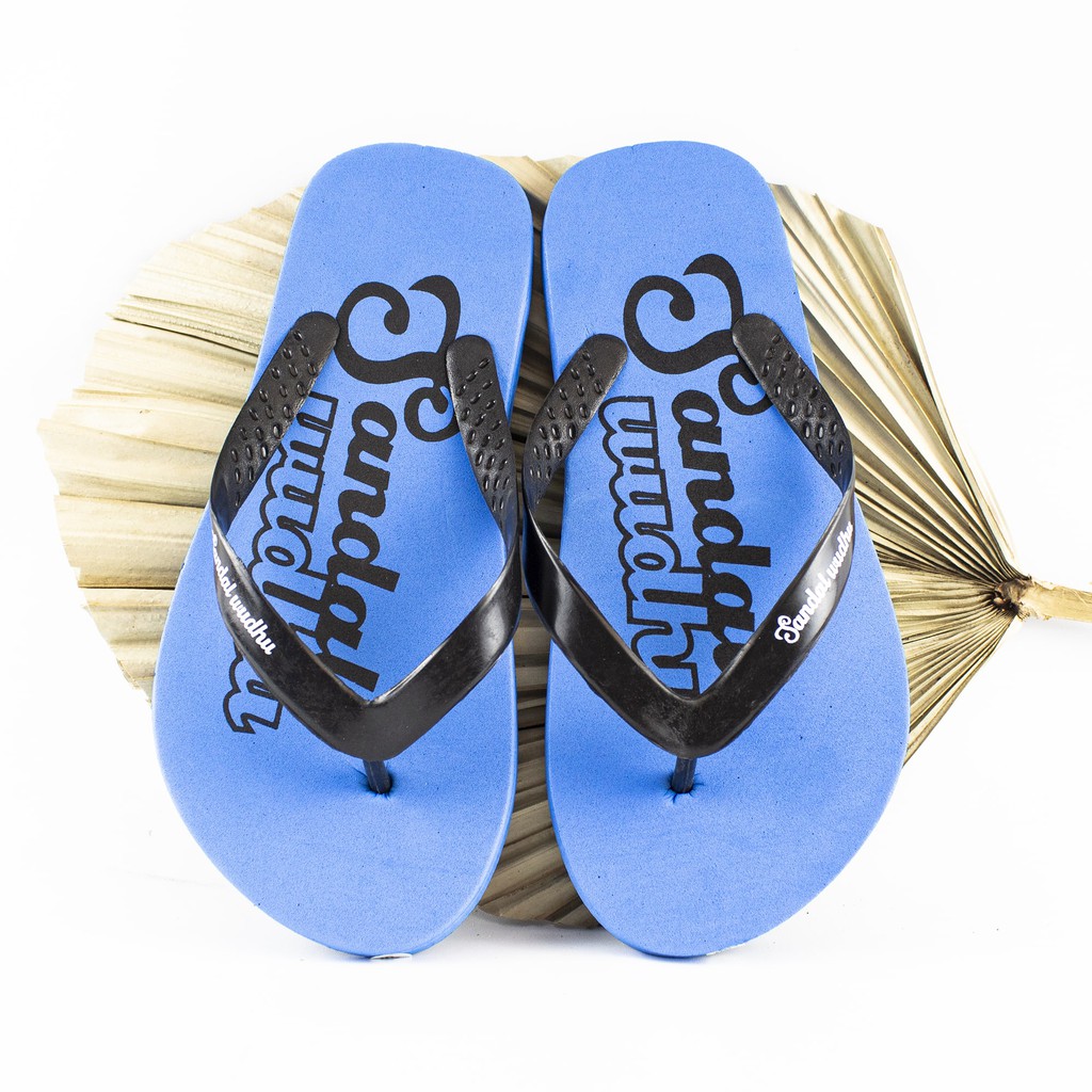 SANDAL JAPIT WUDHU MASJID MUSHOLLA KANTOR UNTUK WAKAF SEDEKAH INFAQ DI MESJID MUSHOLA-Biru