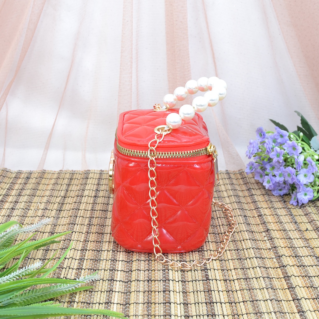 PALING MURAH!!! Tas Selempang Wanita / Tas Tabung / Tas Jelly IMPORT / Bag Fahion A8074-1