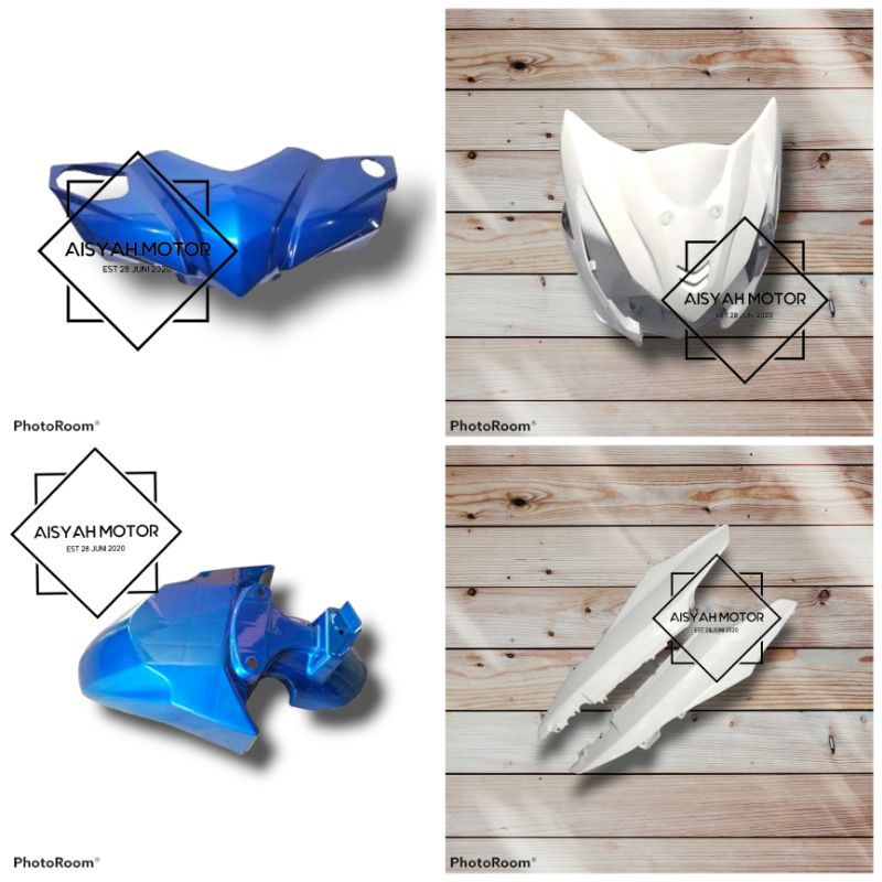 Bodi Halus Honda Beat FI Esp Warna Biru Putih