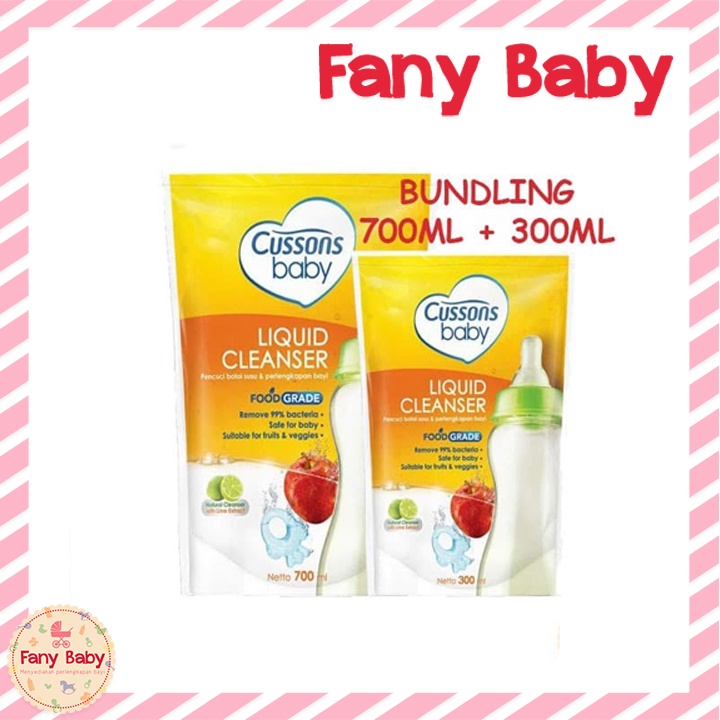 CUSSONS BABY LIQUID CLEANSER BUY 1 700ML GET 1 FREE 300ML