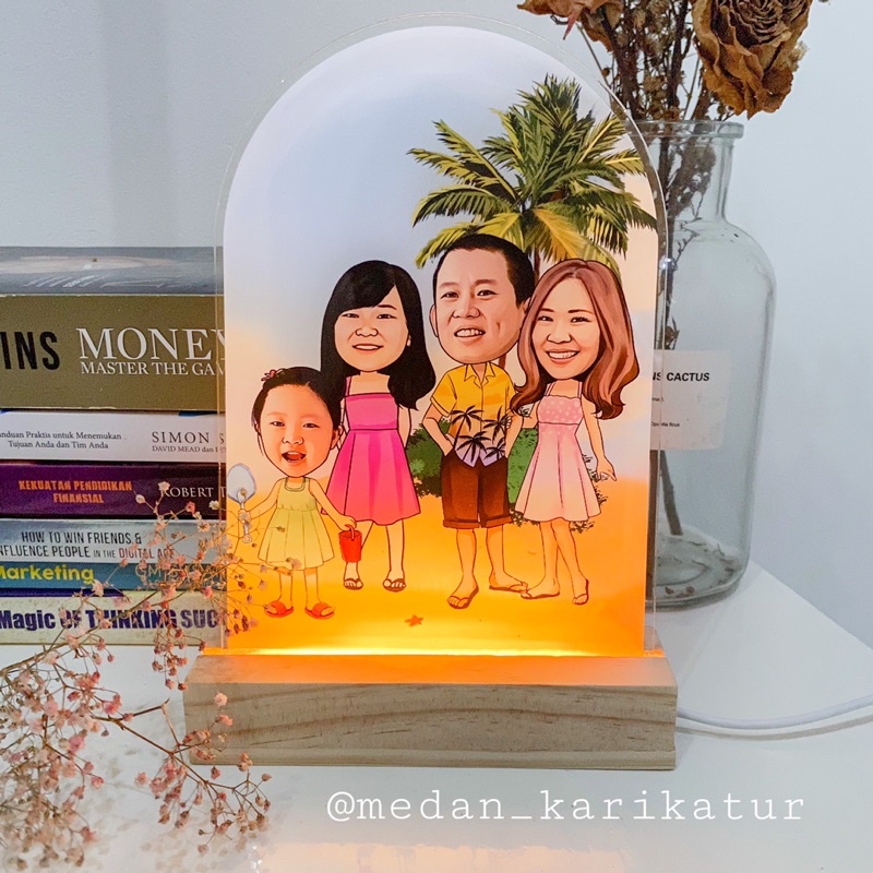 Akrlik Lampu / Kado Ulang Tahun / Anniversary / Wisuda / Pernikahan