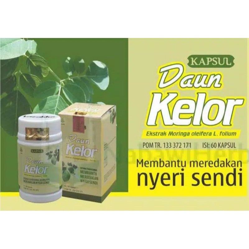 Kapsul Ekstrak DAUN KELOR isi 60 Kapsul BPOM - Herbal Daun Kelor Asli