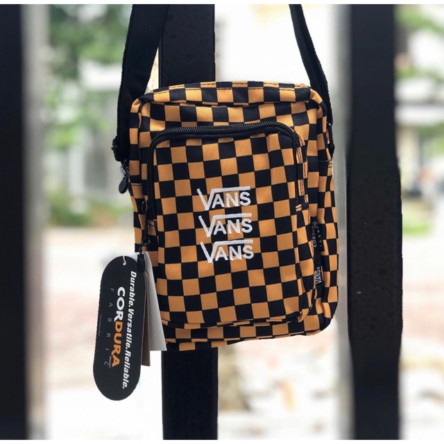 Vans Crossbody AP Triple 3V Cross Bag ⁣⁣Yellow cheker