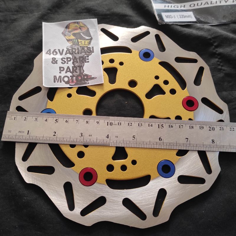 PIRINGAN 220mm LUBANG BAUT 3 / PIRINGAN MIO J / PIRINGAN MIO M3 / DISC CAKRAM 220mm LUBANG BAUT 3 XT