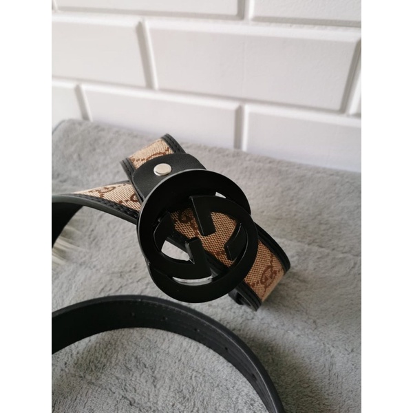 Ikat pinggang Gucci Kanvas import premium Belt wanita sabuk wanita dan pria gucci