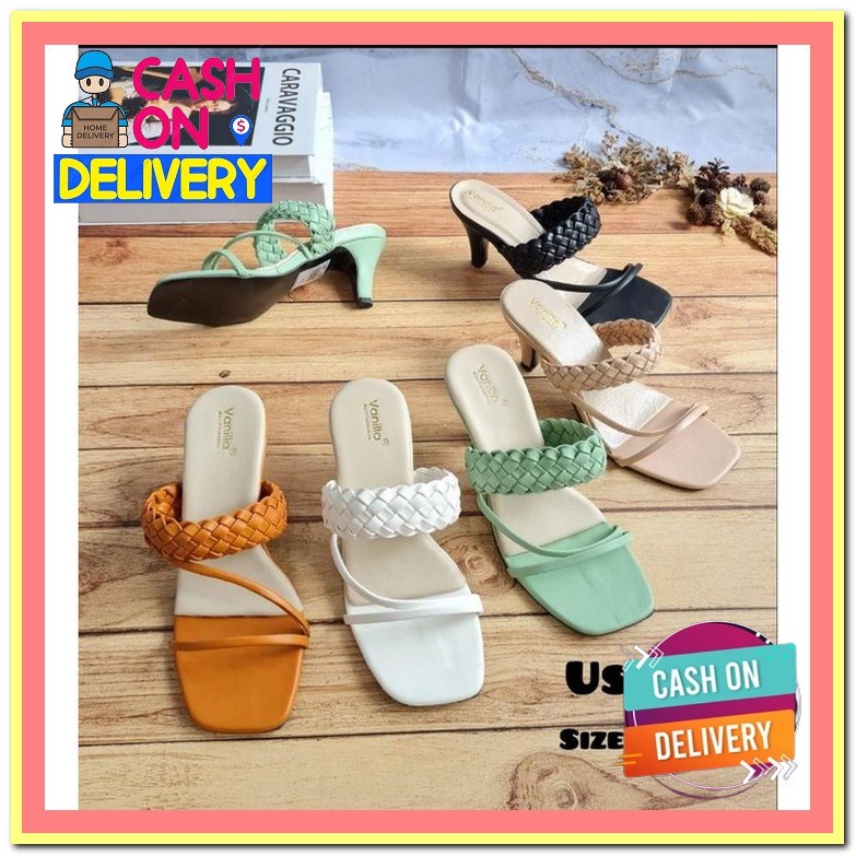 Heels Kerja Emory 1236 Import Heels Hills Heel Hak Tinggi Hak Tahu Sandal Haihil Ibu2 Kondangan Pest