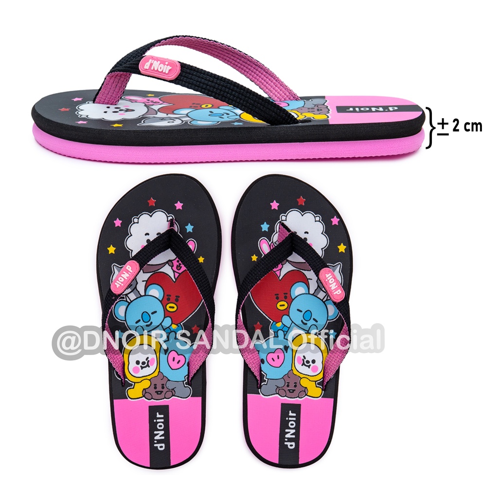 DNOIR Sandal Jepit Anak BTS size 31 - 36