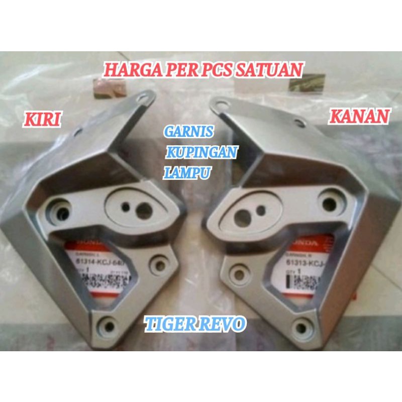 61313KCJ640/61314KCJ640 Garnish Kupingan Lampu Tiger Revo Ori AHM