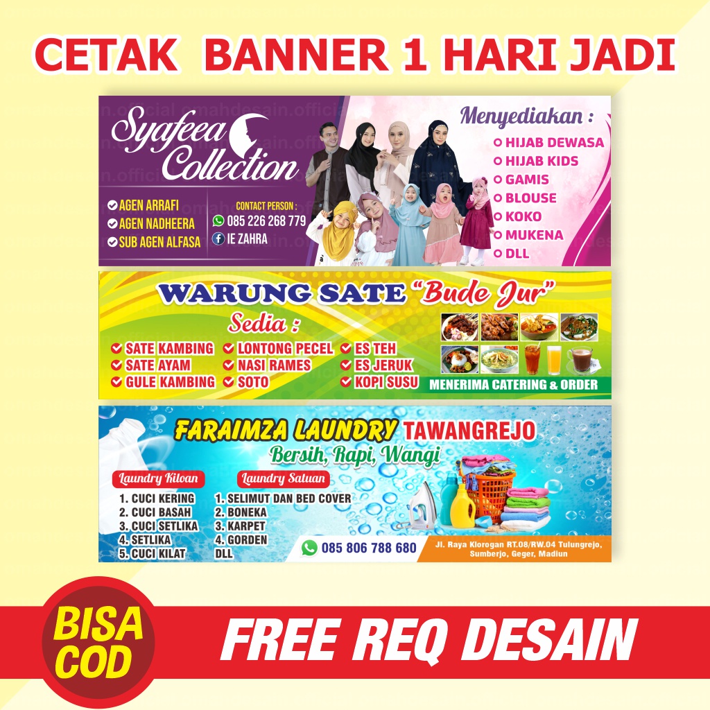 Contoh Desain Spanduk Banner Toko Baju My Ads Gambaran | Images and ...