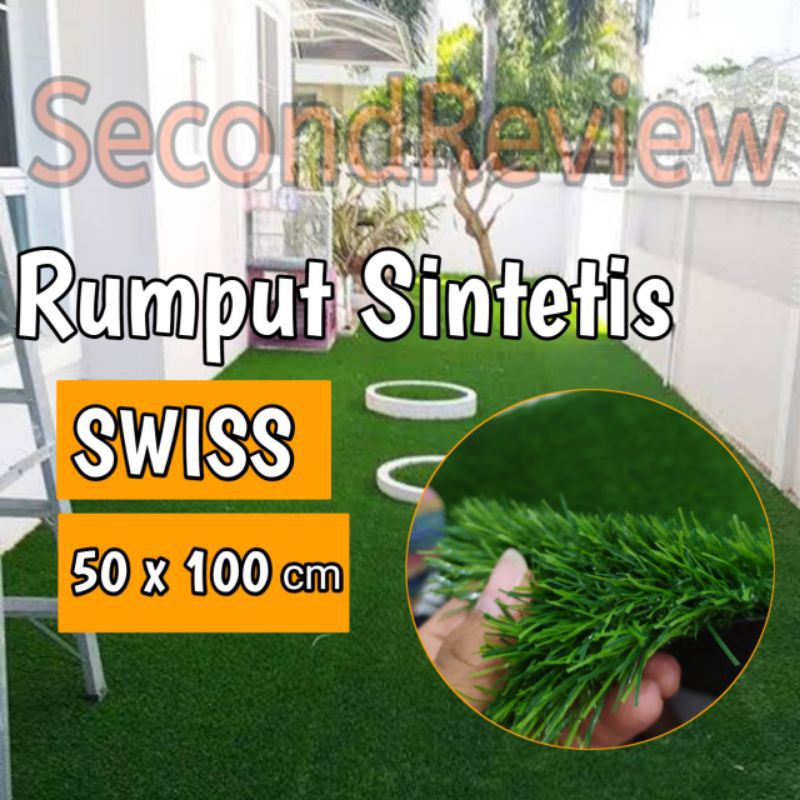 KARPET RUMPUT SINTETIS SWISS 50X100 CM MURAH | Shopee Indonesia