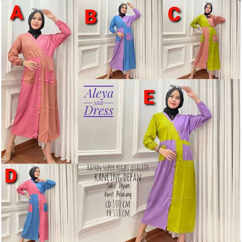 Aleya Midi Dress Kekinian