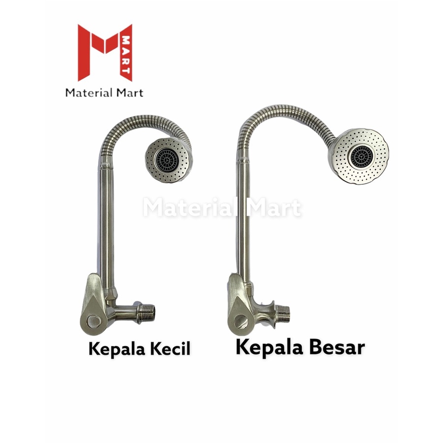 Keran Angsa Fleksibel Stainless 1/2 Inch | Kran Cuci Piring Flexible | Material Mart