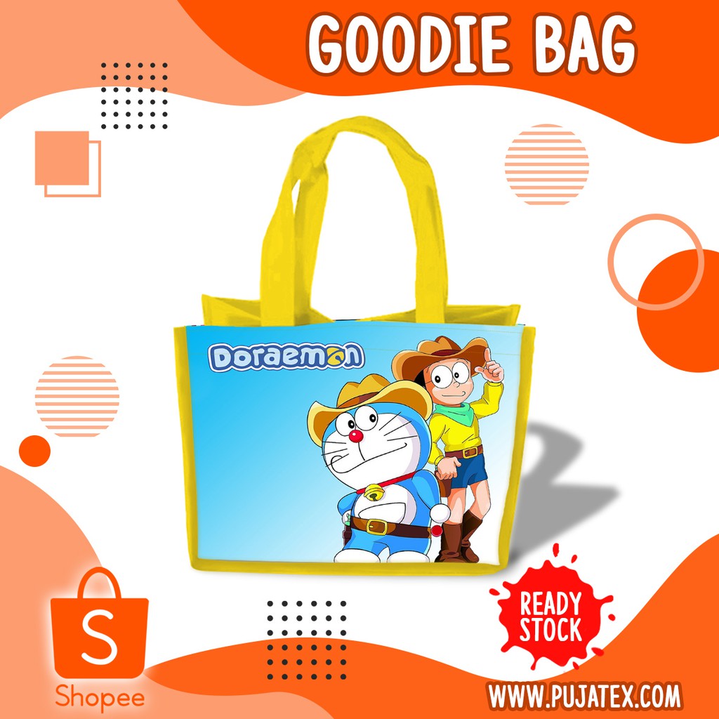 Tas Ultah Doraemon Goodie Bag Souvenir Ulang Tahun Aqiqah Nama Foto Kartun Anak Lucu-03