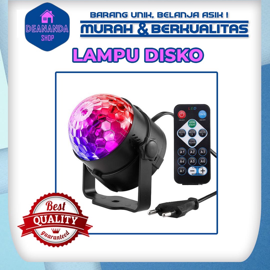 LAMPU DISCO DISKO LED FULL COLOUR COLOR LAMPU BULAT PUTAR MURAH BERKUALITAS