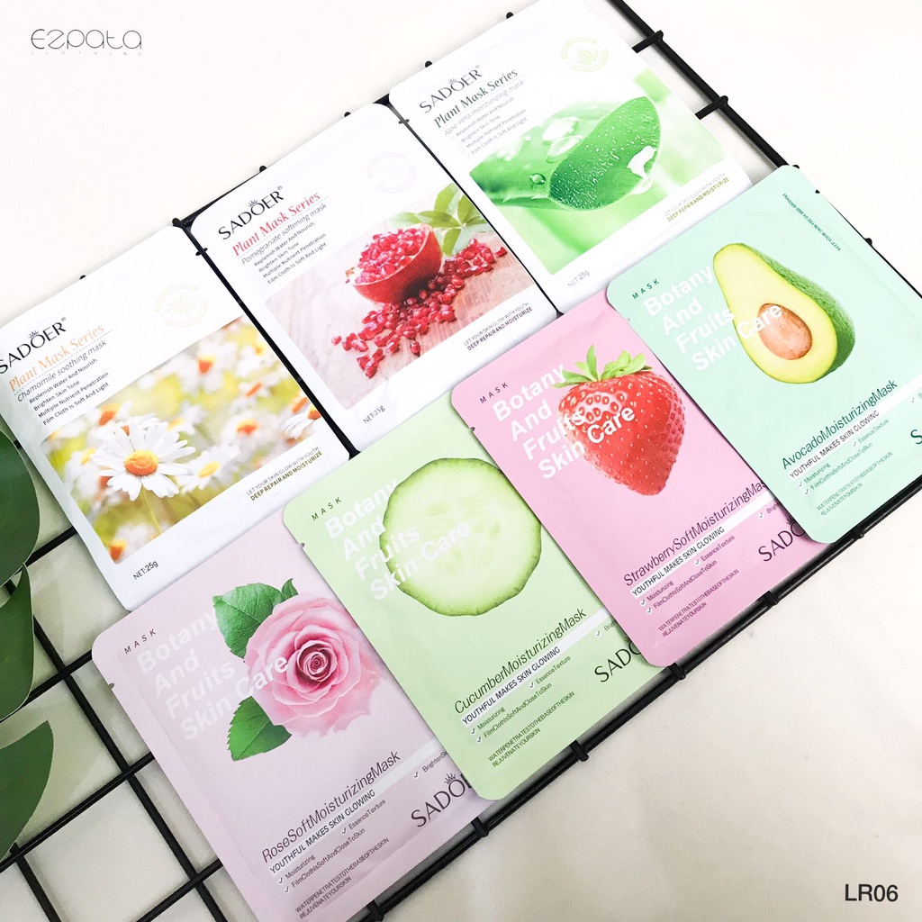 Sheet Mask Masker Wajah Sachet Sadoer Plant Mouisturizing Termurah