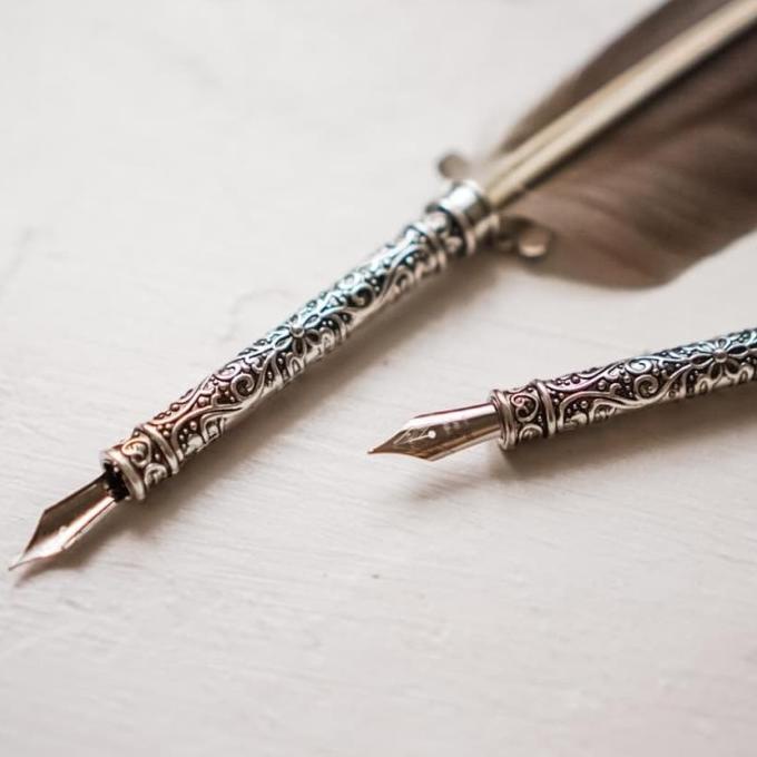 

(BISA COD) Calligraphy Fountain Dip Feather Quill Pen Pena Pulpen Bulu Kaligrafi TERMURAH Kode 321