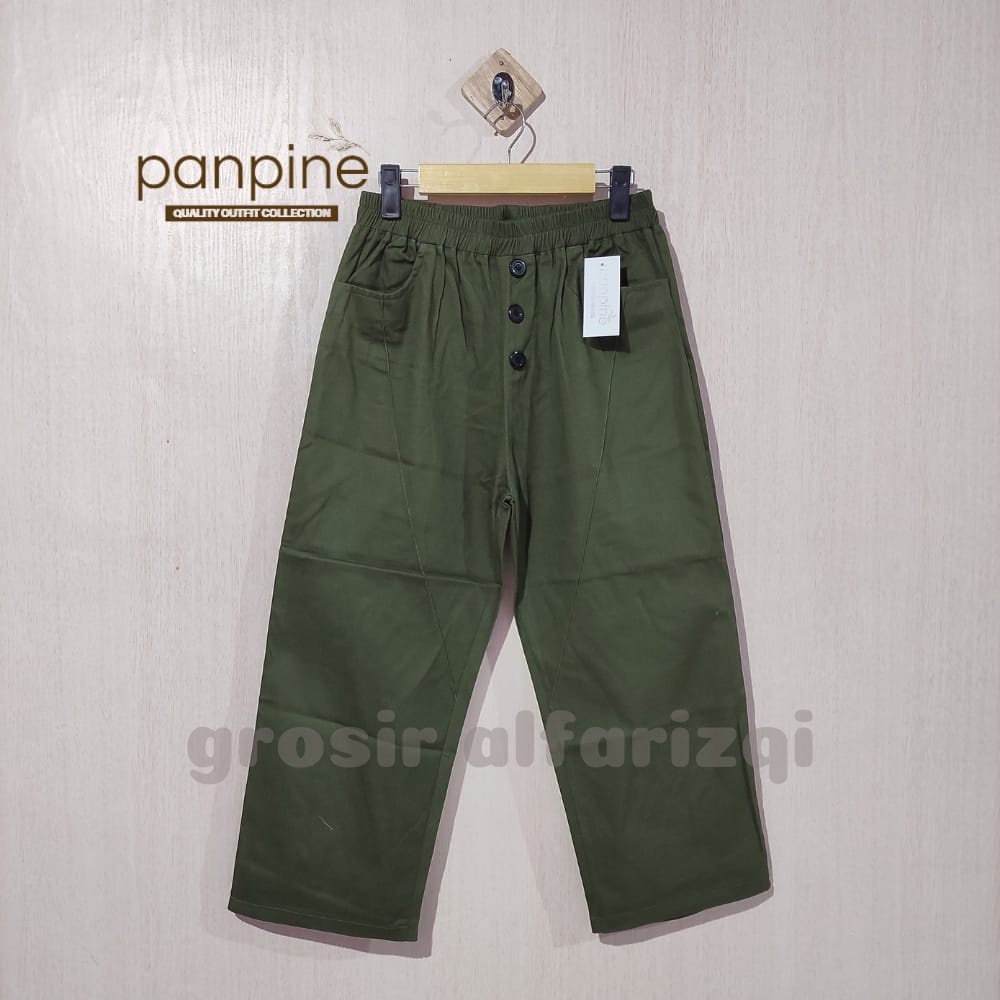 Erde Pants | Celana Panjang Wanita Erde Pants | Celana Korea Cewek Baggy Bahan Twill Stretch | Cerlana Kulot Wanita Twill