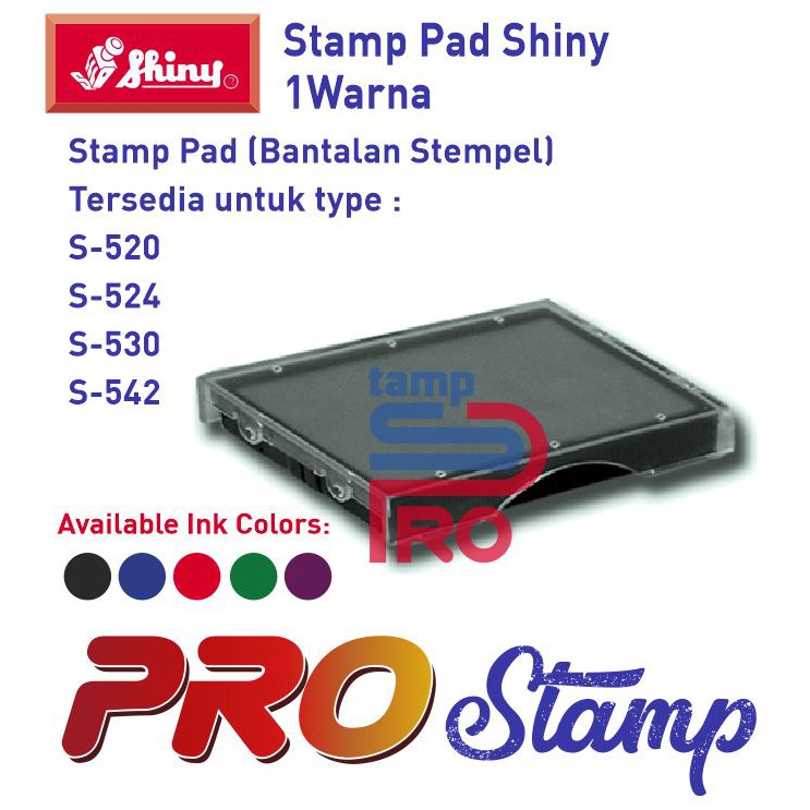 

Replacement Ink Pad Shiny /S-520, S-524, S-530, S-542