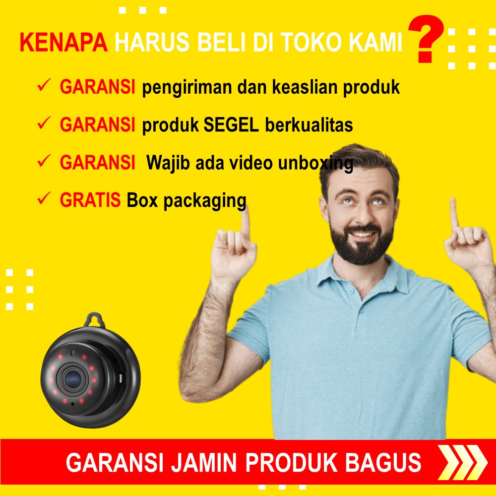 KAMERA CCTV MINI TERSEMBUNYI WIFI V380 SPY CAM IP CAMERA CCTV PENGINTAI KECIL WIRELESS TERHUBUNG HP JARAK JAUH HIDDEN CAM HD INDOOR MICRO SD MATA2 PENGINTIP  JS138