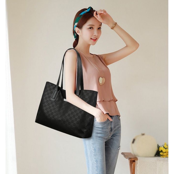 GT 1920 RISCE TAS TOTE NYLON IMPORT WANITA CEWEK PEREMPUAN JAKARTA BATAM